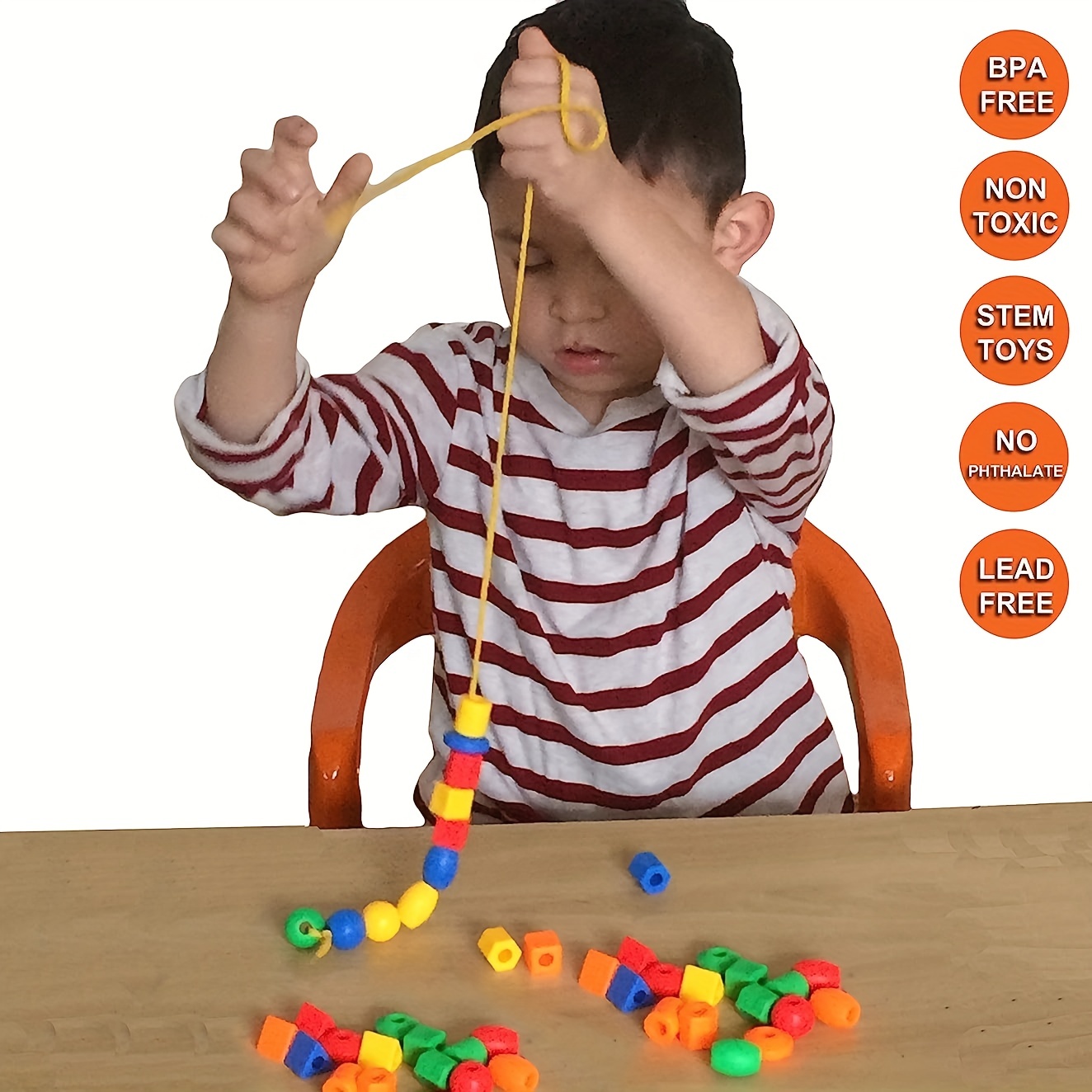 Usatdd Juguete Infantil Montessori Actividades Cuerda - Temu Spain