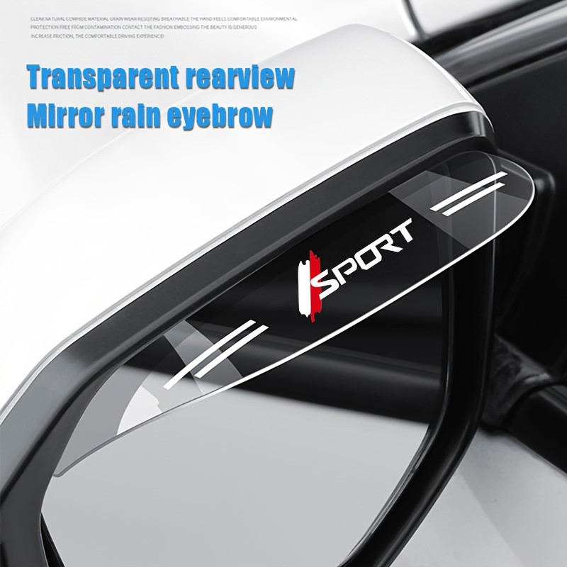 1pc Rearview Mirror Rain Eyebrow, Universal Anti-rain Cover For
