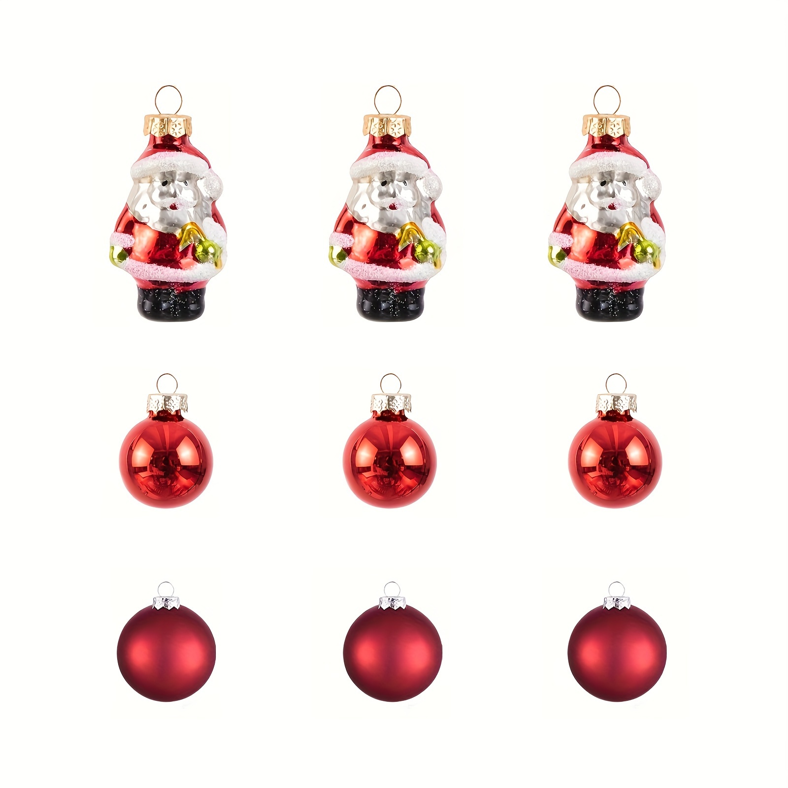 Mini Glass Vintage Christmas Ornaments Hanging Pendants Xmas - Temu