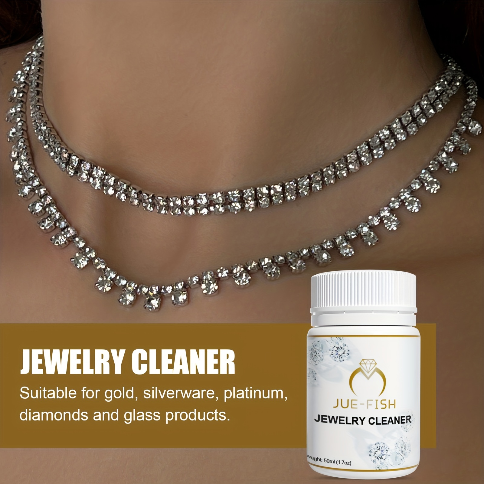 Jewelry Cleaner Silver Gold Jewelry Cleaning Solution Multi - Temu