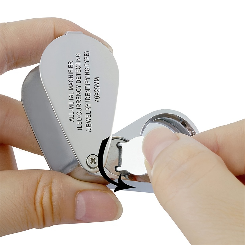 Folding Jewelry Loupe Portable Magnifying Glass Pocket Size - Temu