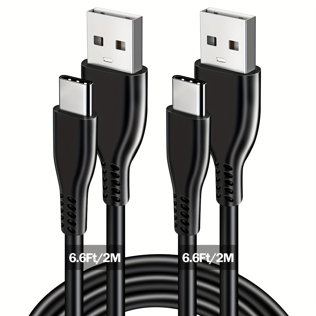 Lot de 2 câbles de chargement pour manette PS4 - 3 m - Câble de chargement  et de synchronisation de données pour manette Sony Playstation 4/PS4