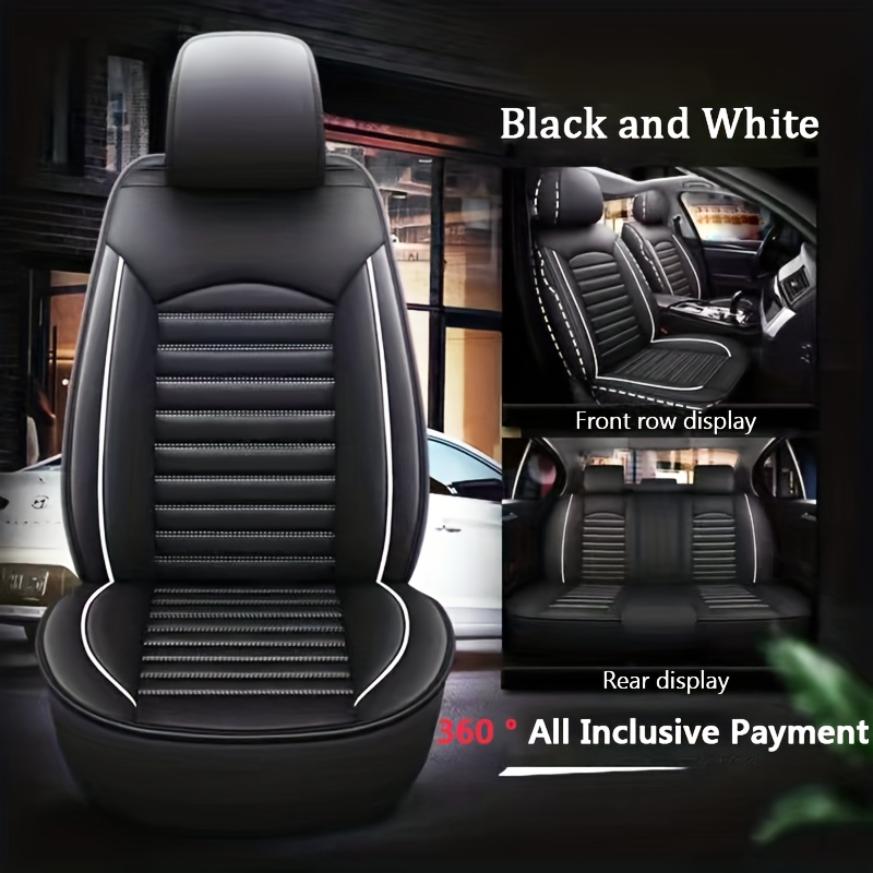 5 Seats Full covered Leather Comfortable Car Seat Covers 360 - Temu