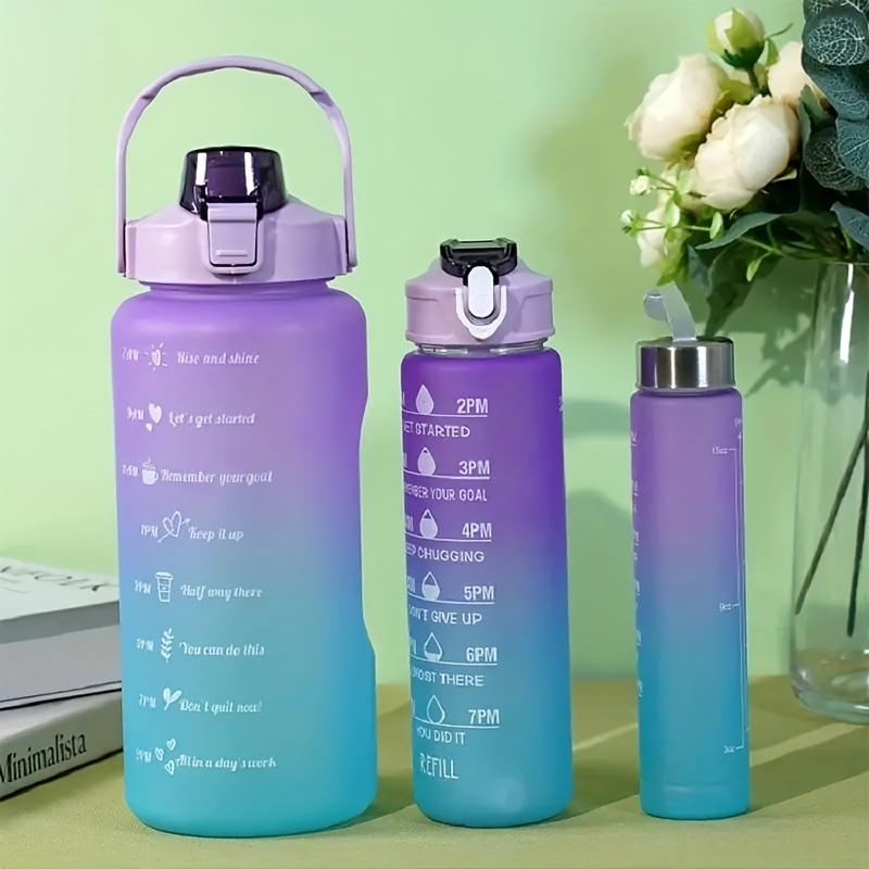 Keepred Gradient Water Bottle Portable Leakproof Bottle - Temu