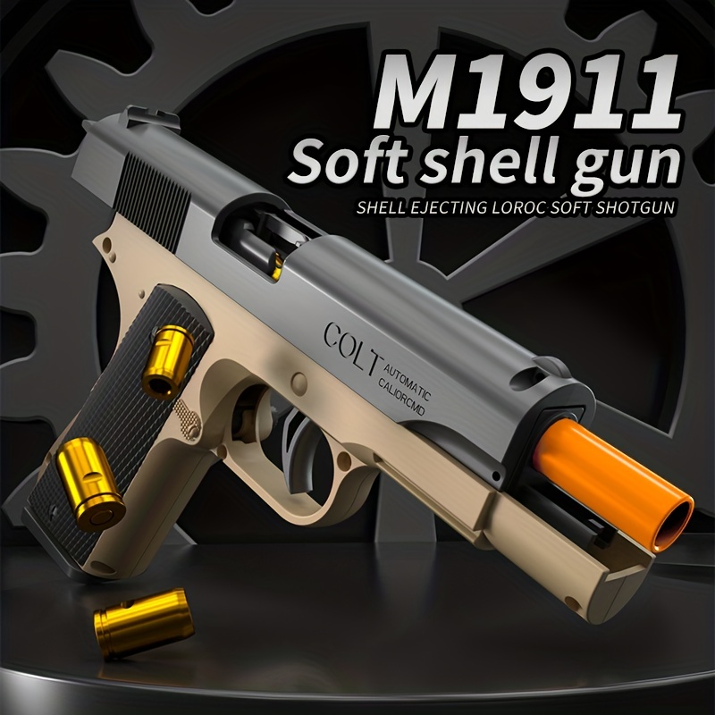 Toy Gun Models Foam Blasters (27-Inch) Soft Bullet Shotgun, Empty Shell  Ejecting