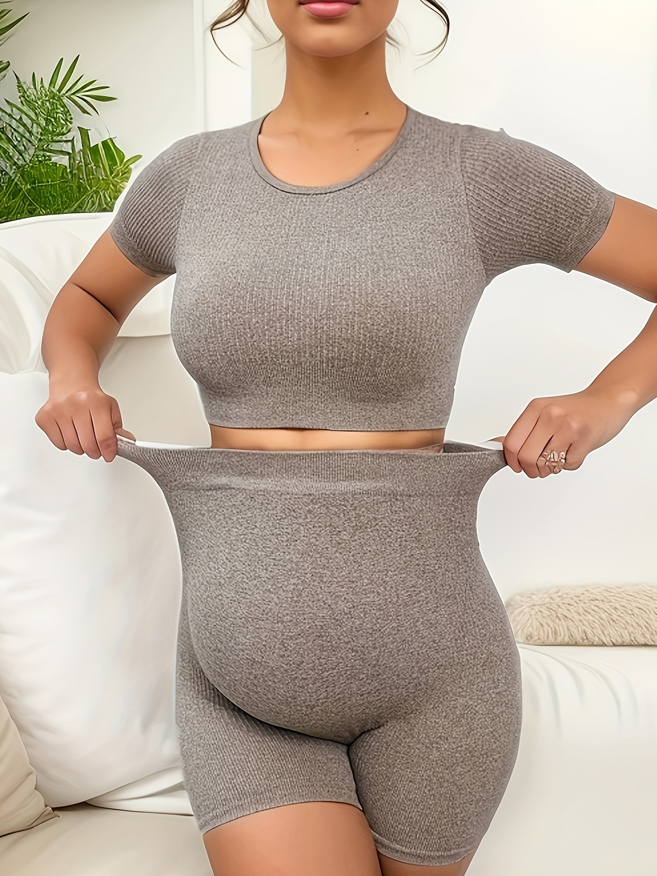 Women's Maternity Shorts High Wait Belly Fit Pregnancy Yoga - Temu Canada
