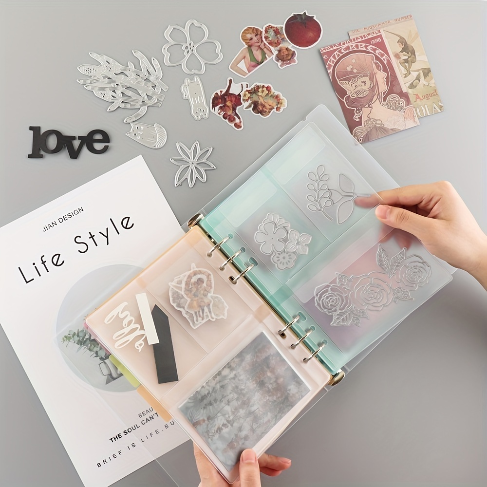 

Multipurpose Cutting Dies Stamps Storage Book Binder Album Divided Page Protectors Pockets To Keep Your Supplies Neat And Tidy