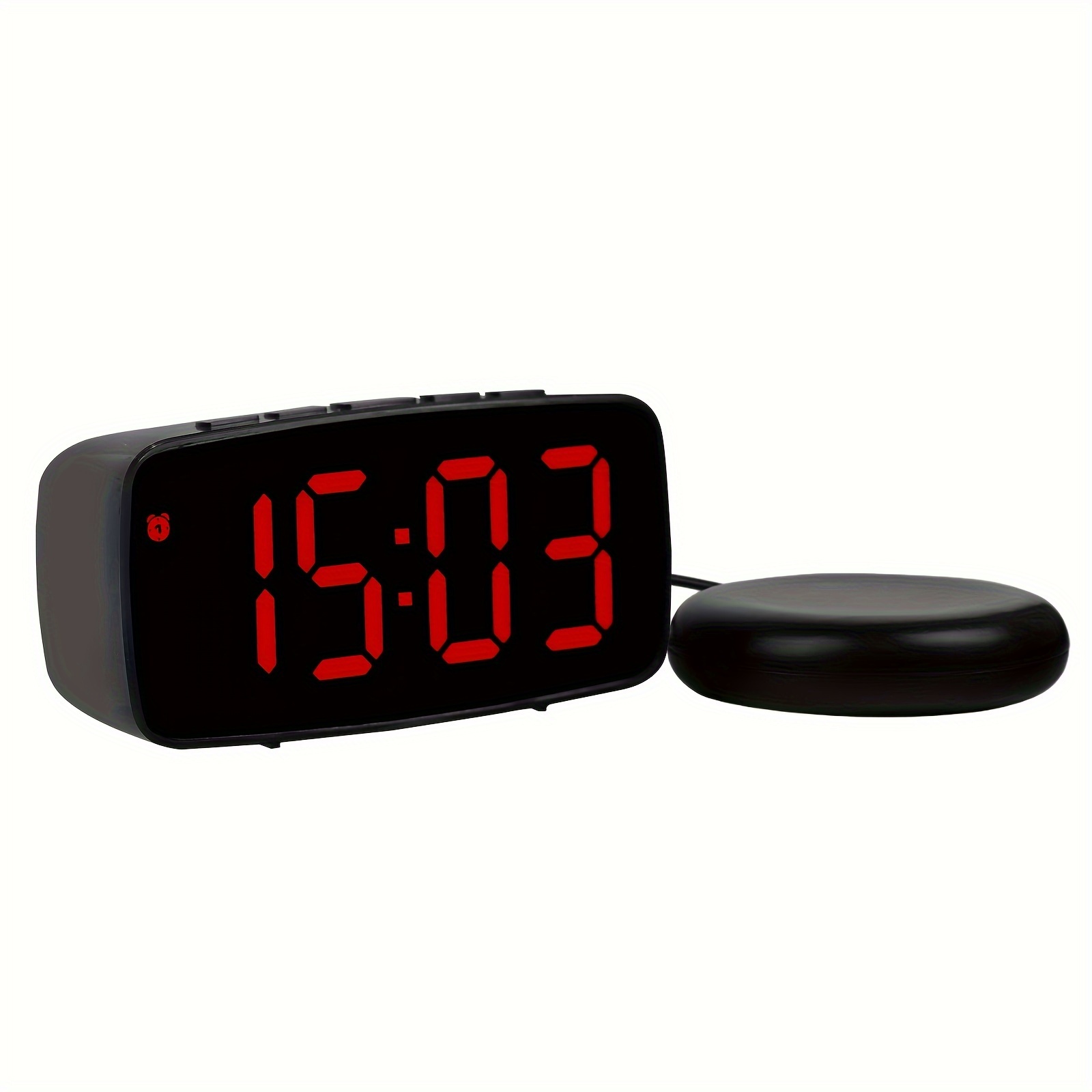 1pc Sveglia Allarme Vibrante Forte Agitatore Letti Dormienti Pesanti, Sordi  Problemi Udito, Grande Display A Led Digitale Camera Letto Luce Notturna,  Cavo Ricarica Usb, Senza Batteria, Protezione 'acquirente 90 Giorni