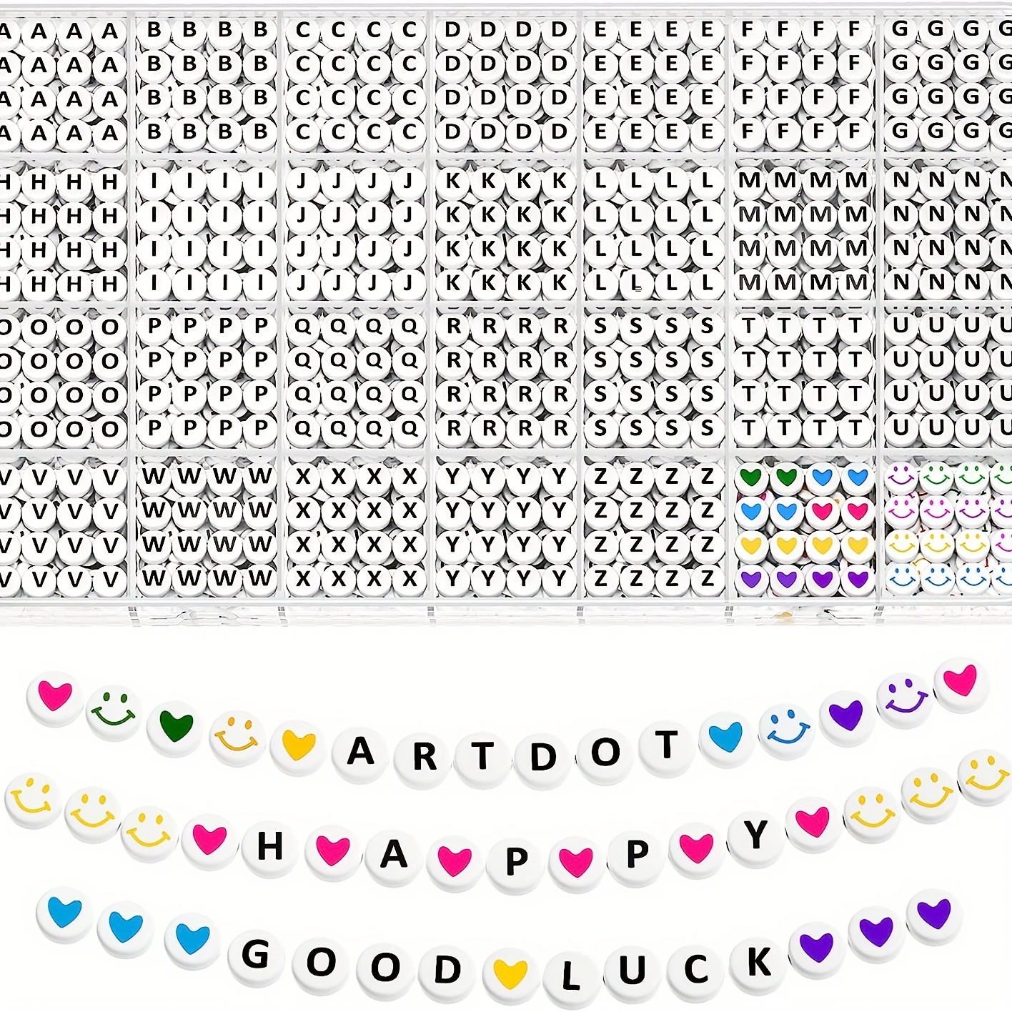 Alphabet Letter Beads Kit 28 Styles Loose Beads Colorful - Temu Republic of  Korea