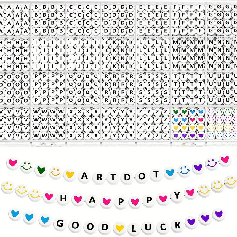 Alphabet Letter Beads Kit 28 Styles Loose Beads Colorful - Temu Republic of  Korea