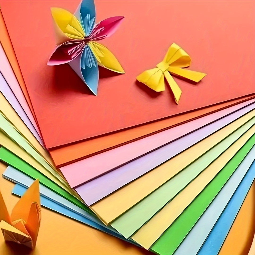 Papier Origami Carré De Couleur Unie, 15x15cm, Artisanal, Pliable, Pour  Bricolage - Artisanat Papier - AliExpress