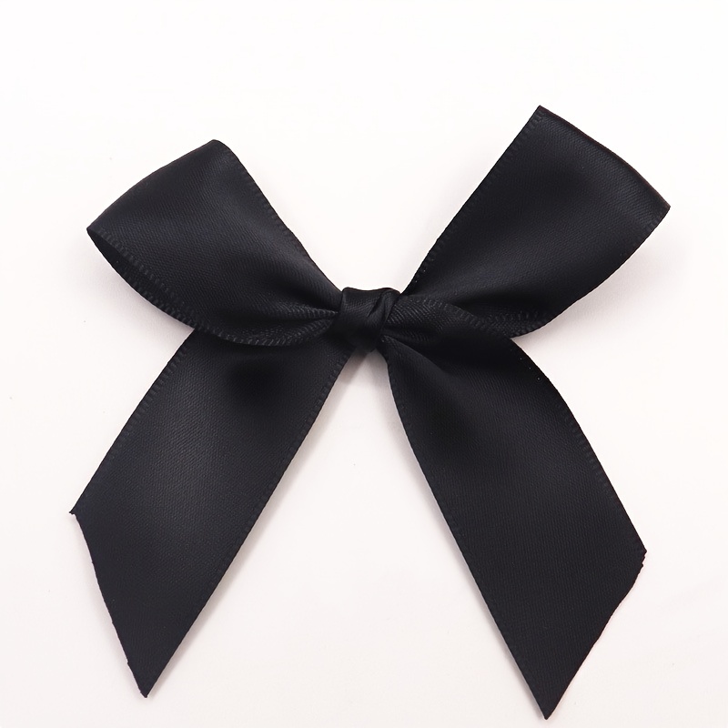 Satin Ribbon Bows Knot Craft Bows White Small Flower - Temu