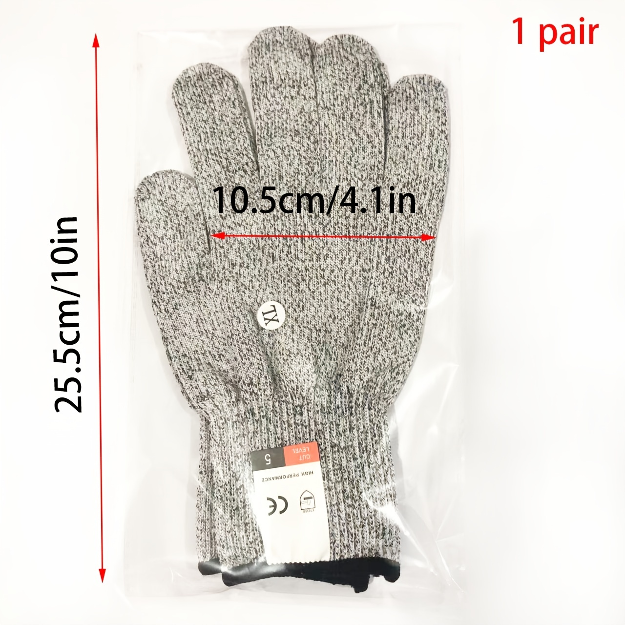 Cut Resistant Gloves Food Grade Work Safety Gloves Level 5 - Temu