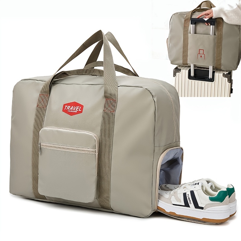 Travel Storage Bag Zipper Duffel Bag Large Weekender - Temu
