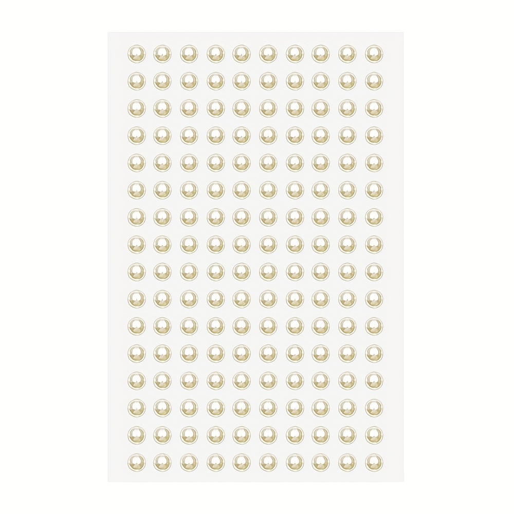  2744 Pcs Hair Pearls Stick On, Self Adhesive Pearl Stickers,  Pearl Stickers for Crafts, Stick On Pearls, Hair Face Gems, Face Pearls,  Beige Pearl Stickers for Makeup Nail DIY Crafts,Assorted Size