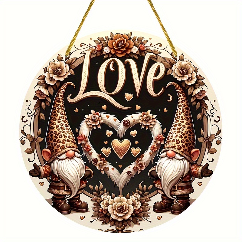 Valentine's Day Sun Catchers Love Sign Leopard Decor Hearts - Temu