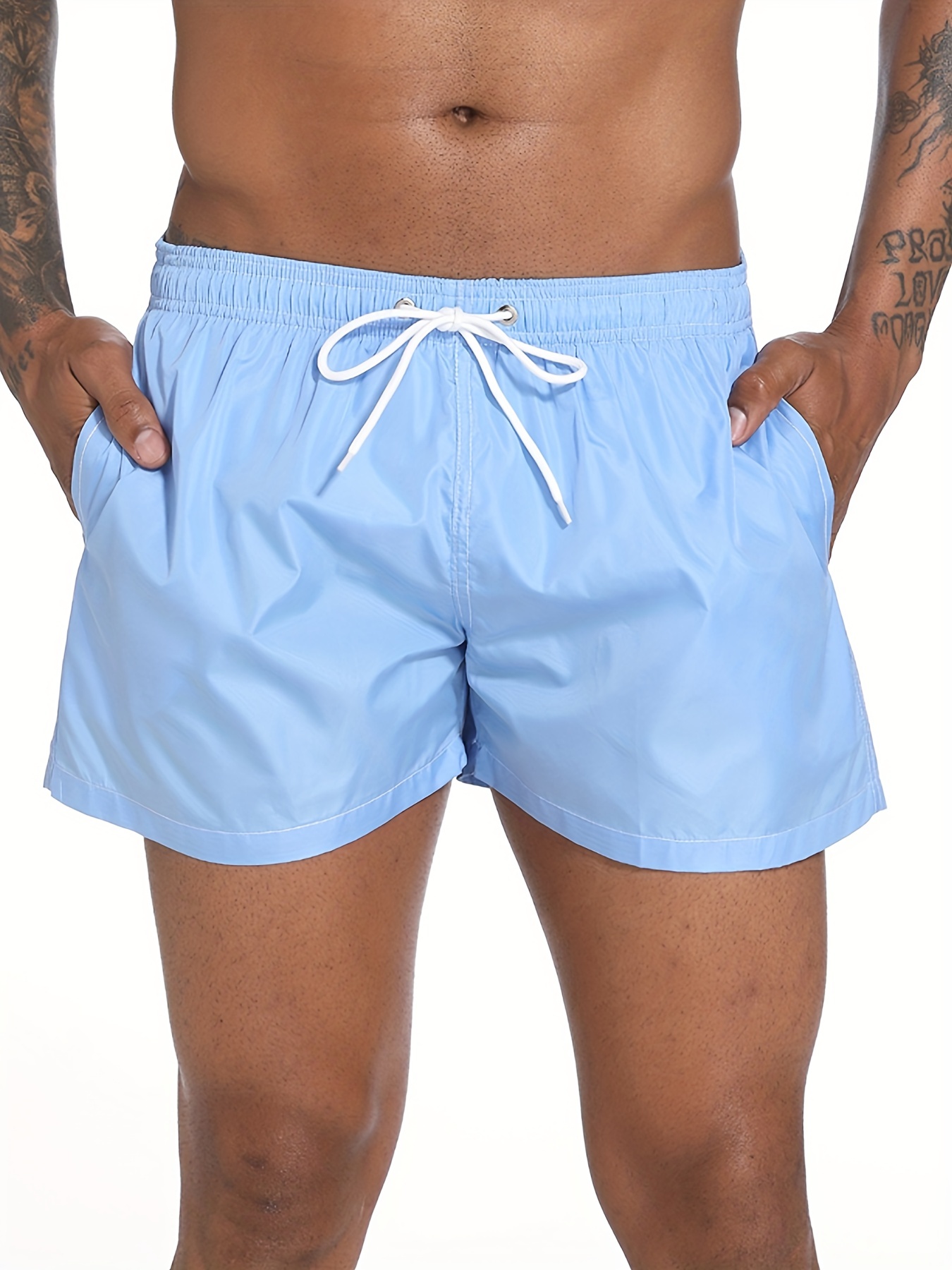 Men's Quick Drying Hawaiian Board Shorts, Casual Swim Trunks