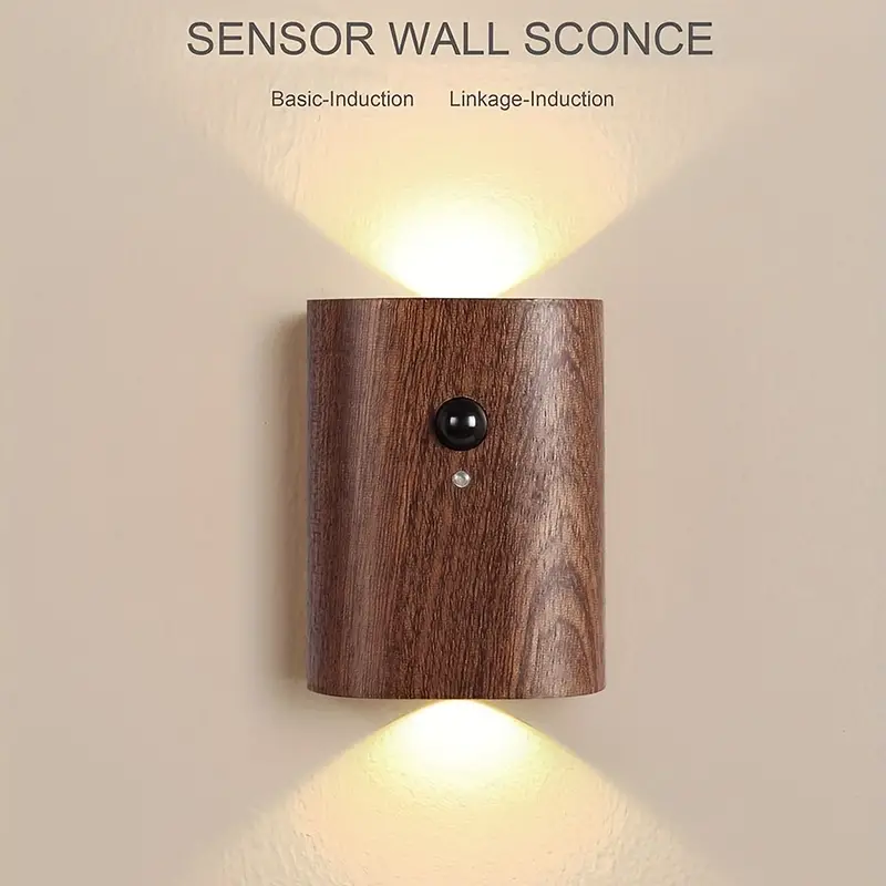 1 Stück/2 Stück Bewegungsmelder Nachtlichter Holz LED - Temu Switzerland