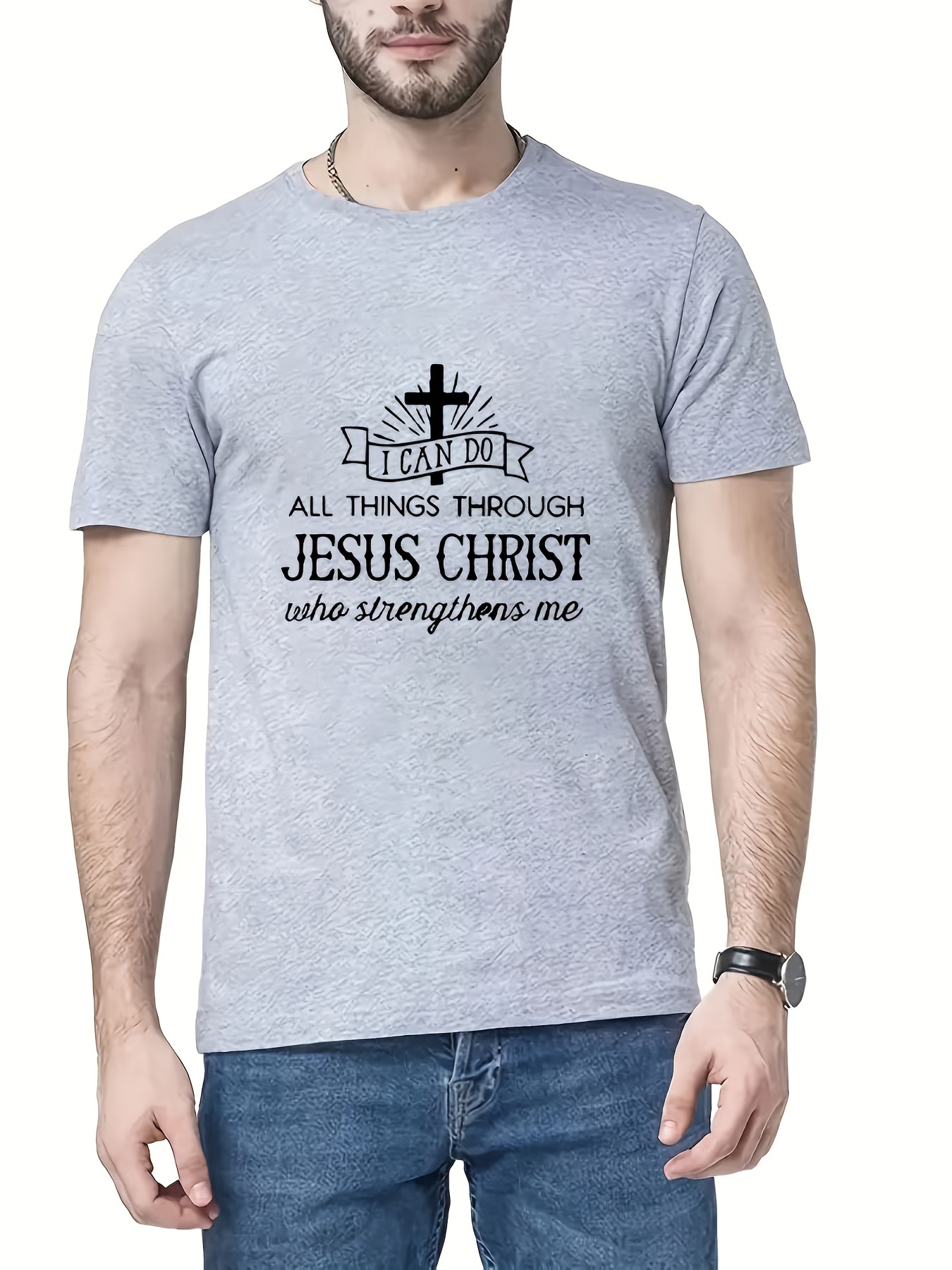 Christian Meditation Jesus Yoga Zen Christianity Unisex Poly Cotton T-Shirt