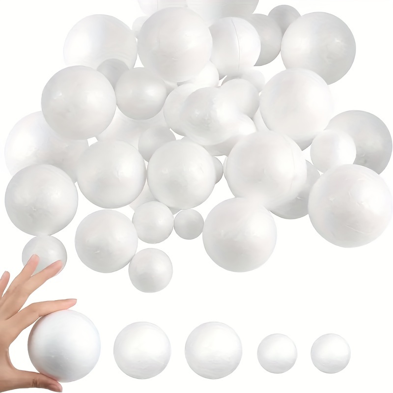 4 Sizes White Foam Balls Polystyrene Craft Balls Art - Temu