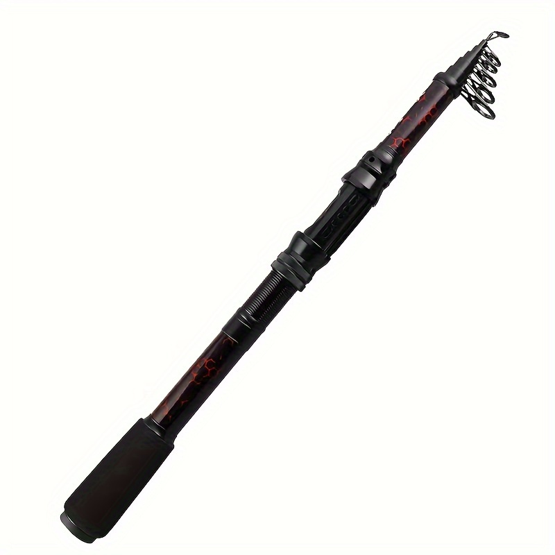 1pc Portable Telescopic Fishing Rod Carbon Fiber Fishing Pole - Temu