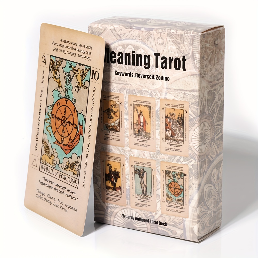 Tarot español para principiantes, Tarot con significado en ellos en las  tarjetas, palabras clave, Chakra invertida, elemento del - AliExpress