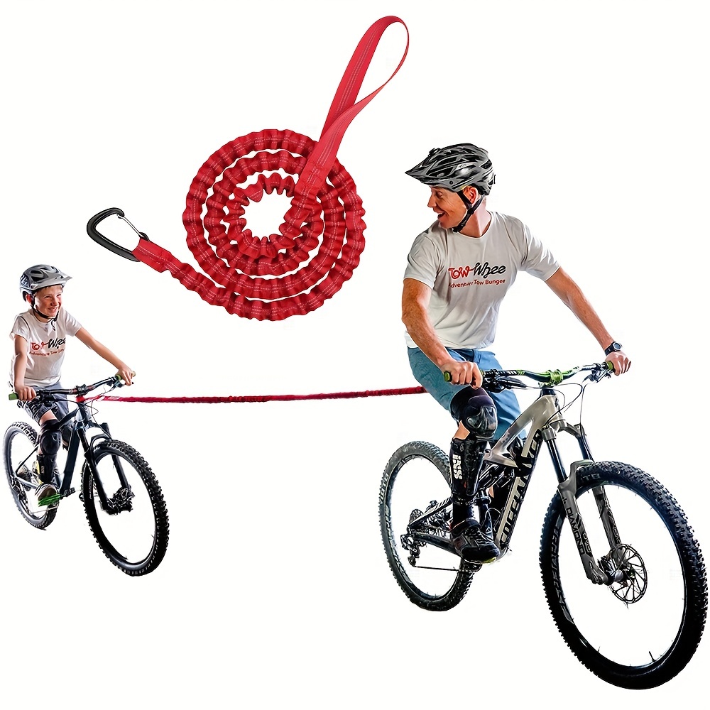 Corde de remorquage pour vélo - 3 m - pour Enfant - Corde de remorquage -  Élastique - avec Crochet de