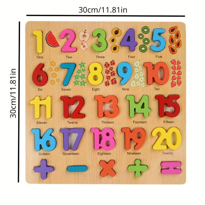 wooden numbers puzzle