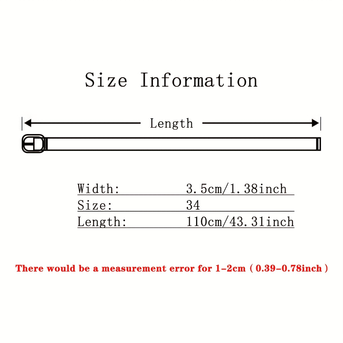 110cm 2024 belt size