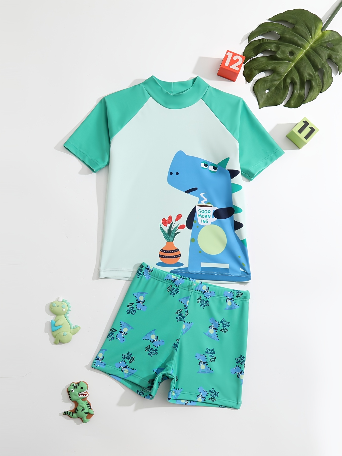 Boys little Gator Cartoon Crocodile Swimming Suit Swimming - Temu