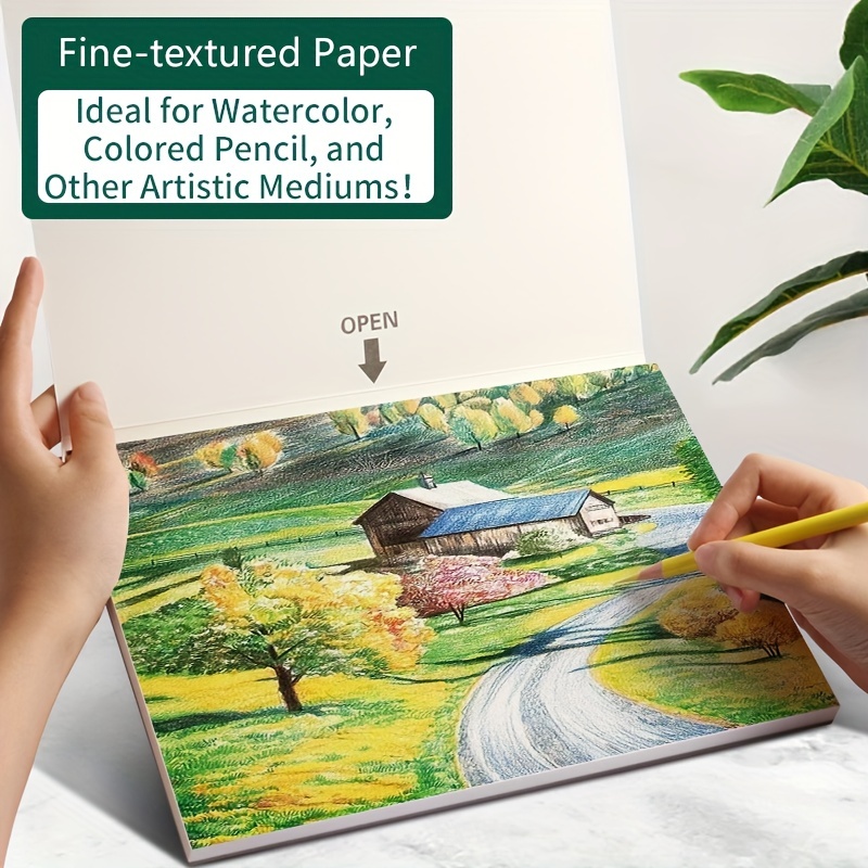 120 Sheets Watercolor Paper , 300GSM White Water Color Paper for Kids Child  Adults Artists Drawing(5 X 7 Inch) 