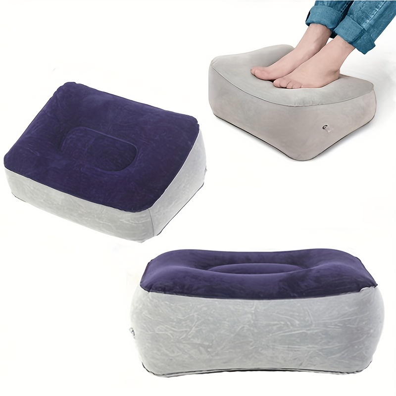 inflatable travel footrest pillow with air