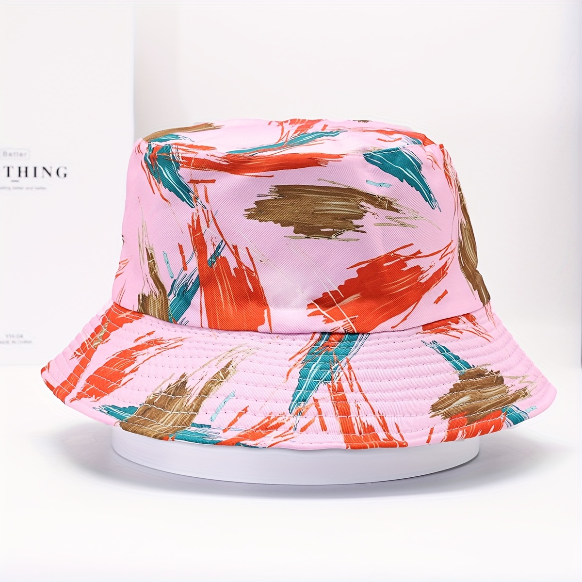 New Fashion Unisex Graffiti Print Bucket Hat Summer Men Women