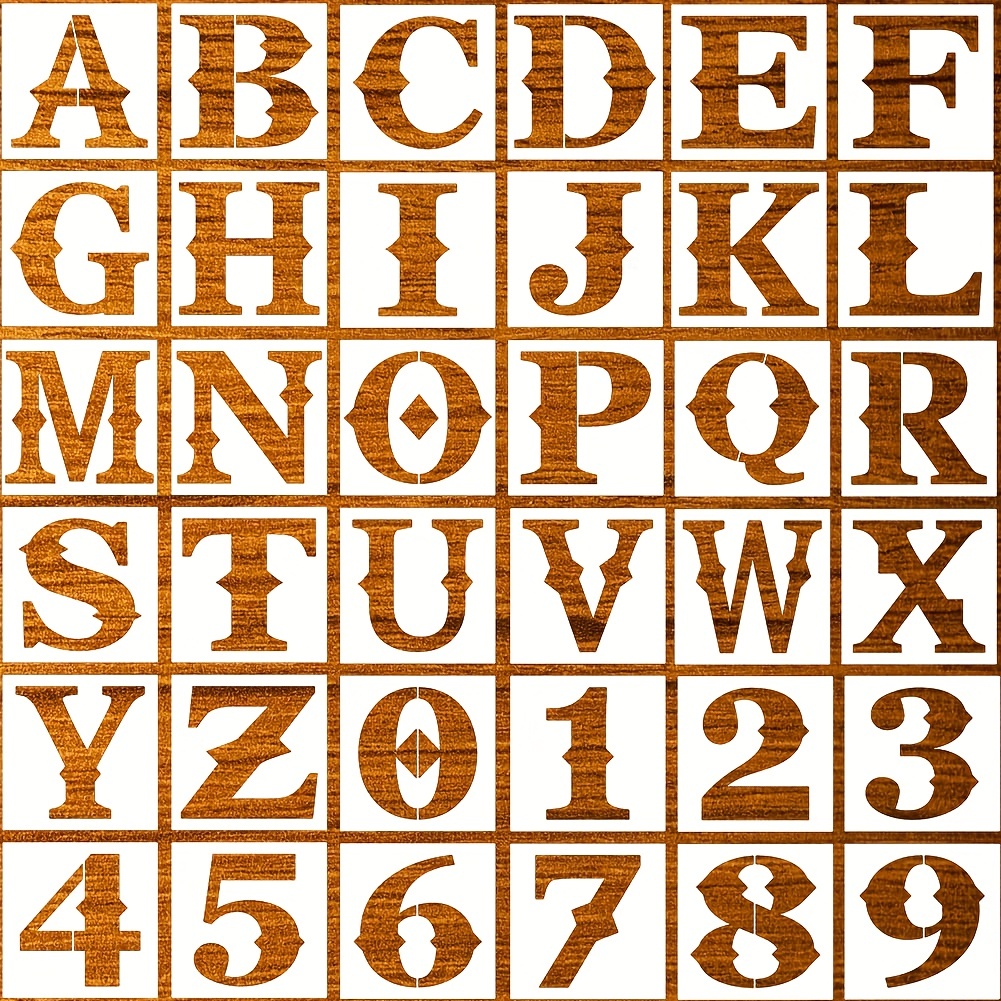 64 Pieces Alphabet Stencils Letters and Numbers Stencils Small Skinny  Letters Template Lettering Alphabet Stencil for Journaling Craft Letters  DIY Art