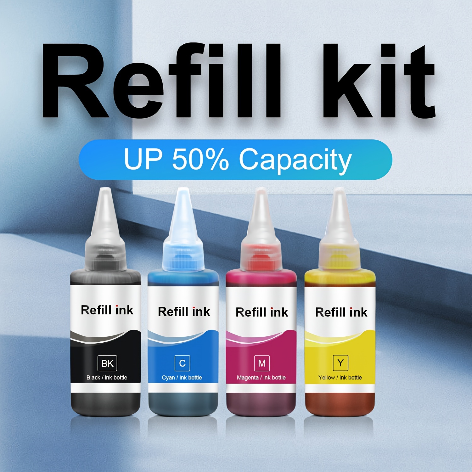 Compatible Epson 502 T502 Refill Ink Bottles Replacement For - Temu