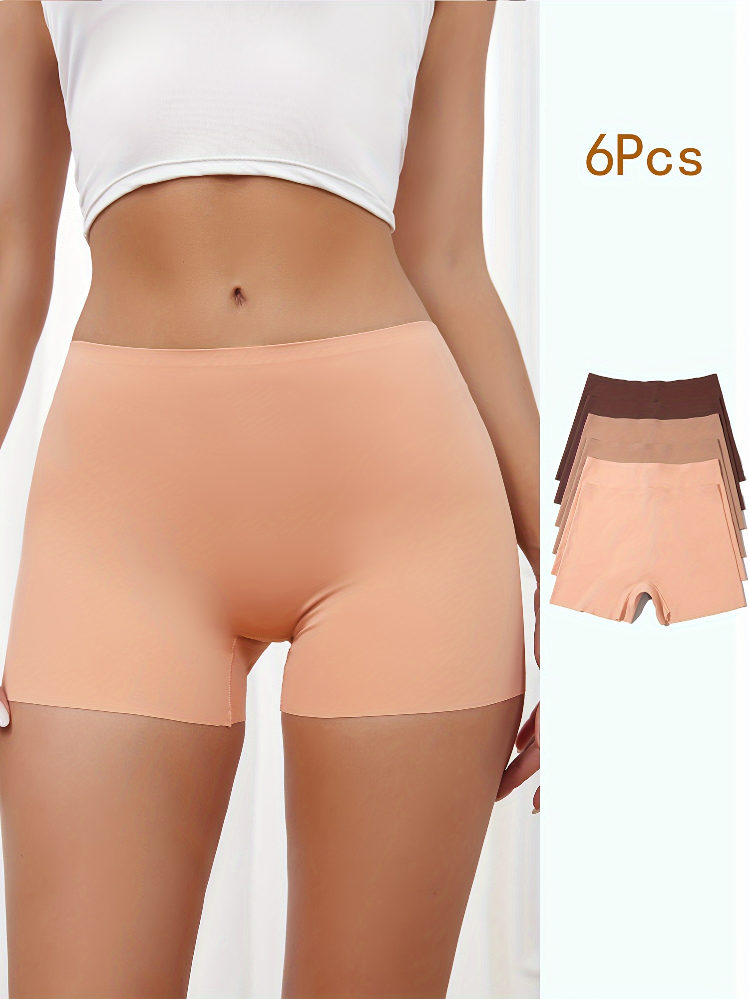 Seamless Solid Shaping Shorts Tummy Control Slimming Shorts - Temu