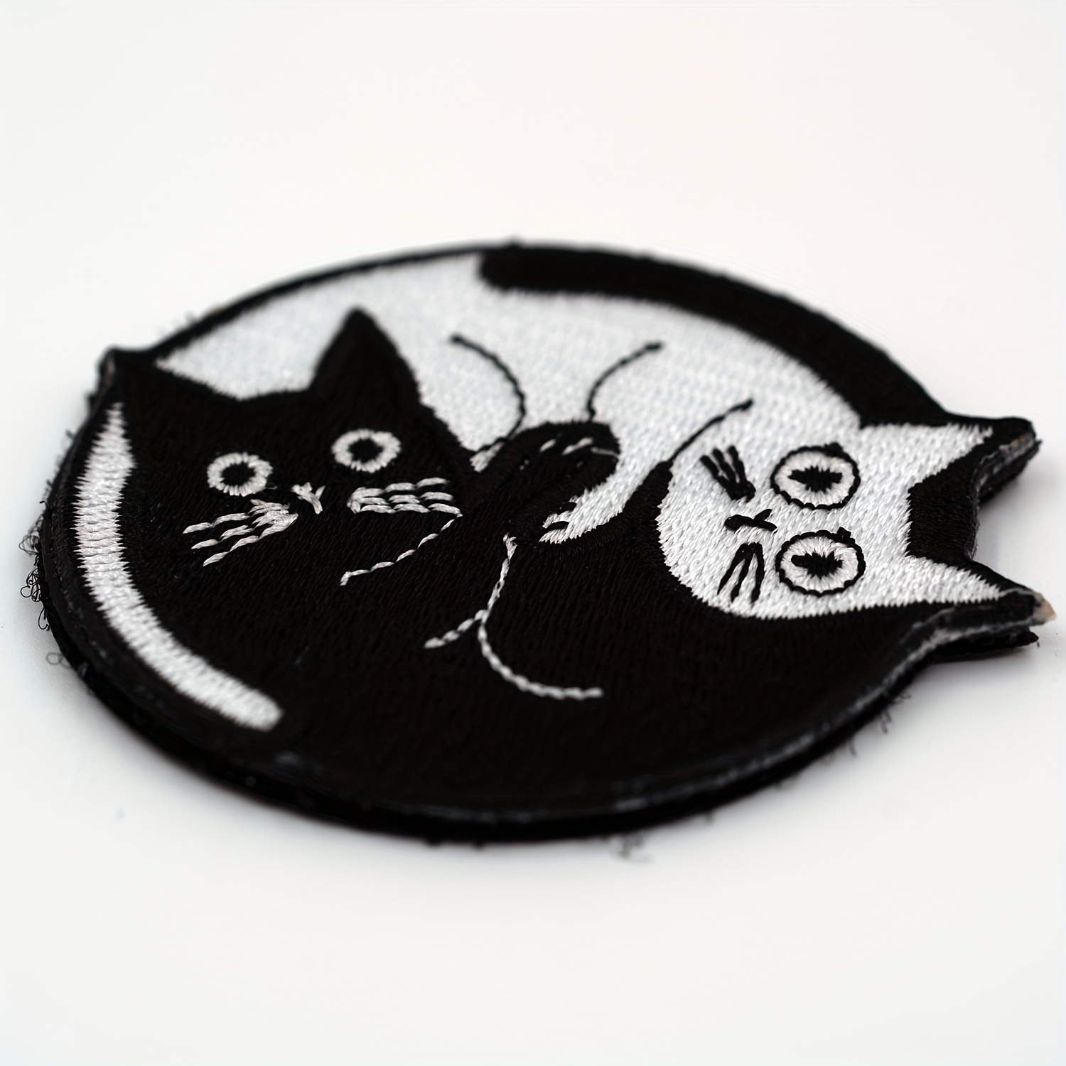 Funny Cat Creative And Novel Morale Patches Embroidered - Temu