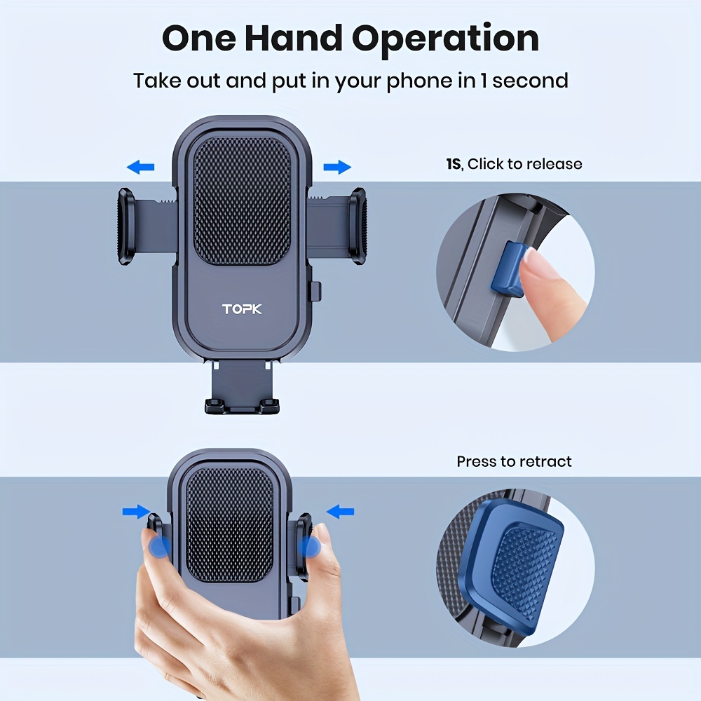 Car Phone Holder Mount Dashboard Air Vent Universal Phone - Temu