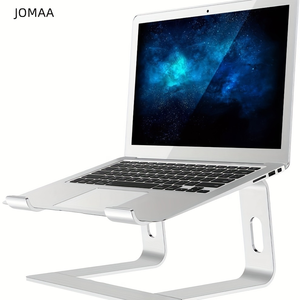 SOUNDANCE Aluminum Laptop Stand, Ergonomic Riser for 10-15.6 Inches  Notebook, Silver