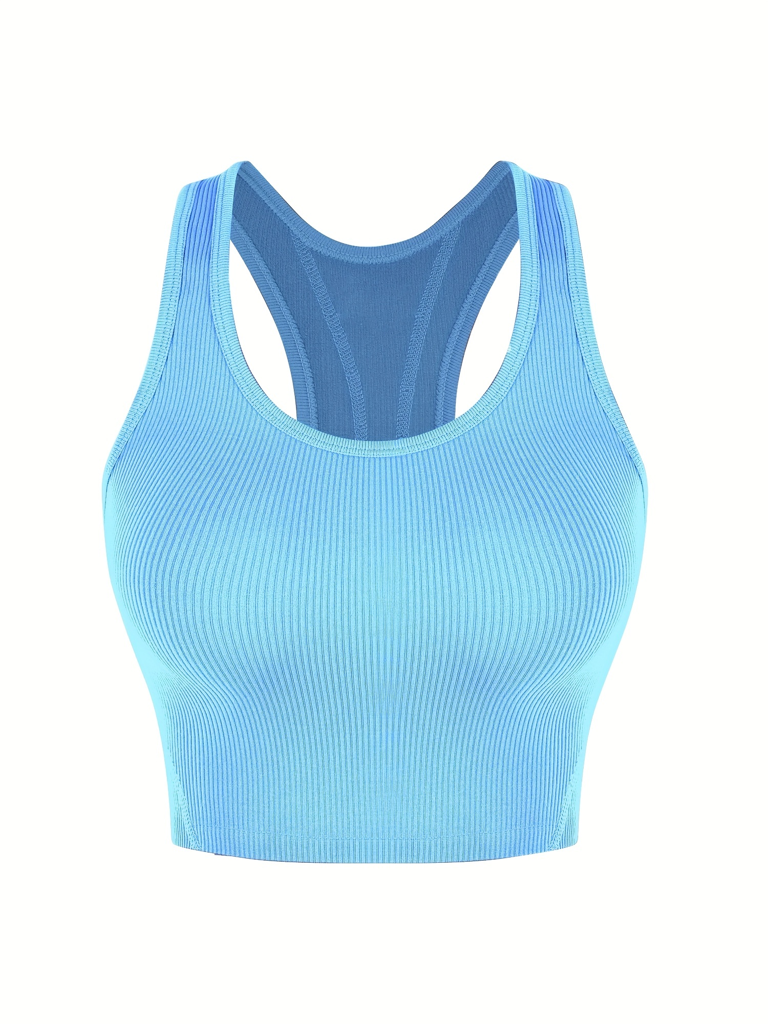 Women's Athletic Tee Shirts Sexy Workout Basic Crop Tank Tops Sleeveless  Racerback Sports Bra Yoga Running Crop Tops, Blue, Small : :  Clothing, Shoes & Accessories