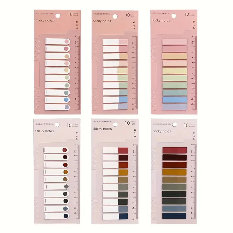 600 Multipurpose Writeable Adhesive Index Tabs Color Notepad - Temu