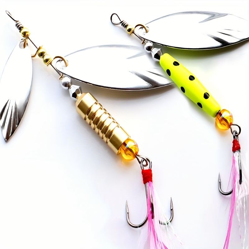 Colorful Feather Artificial Spoon Fishing Lures Simulation - Temu