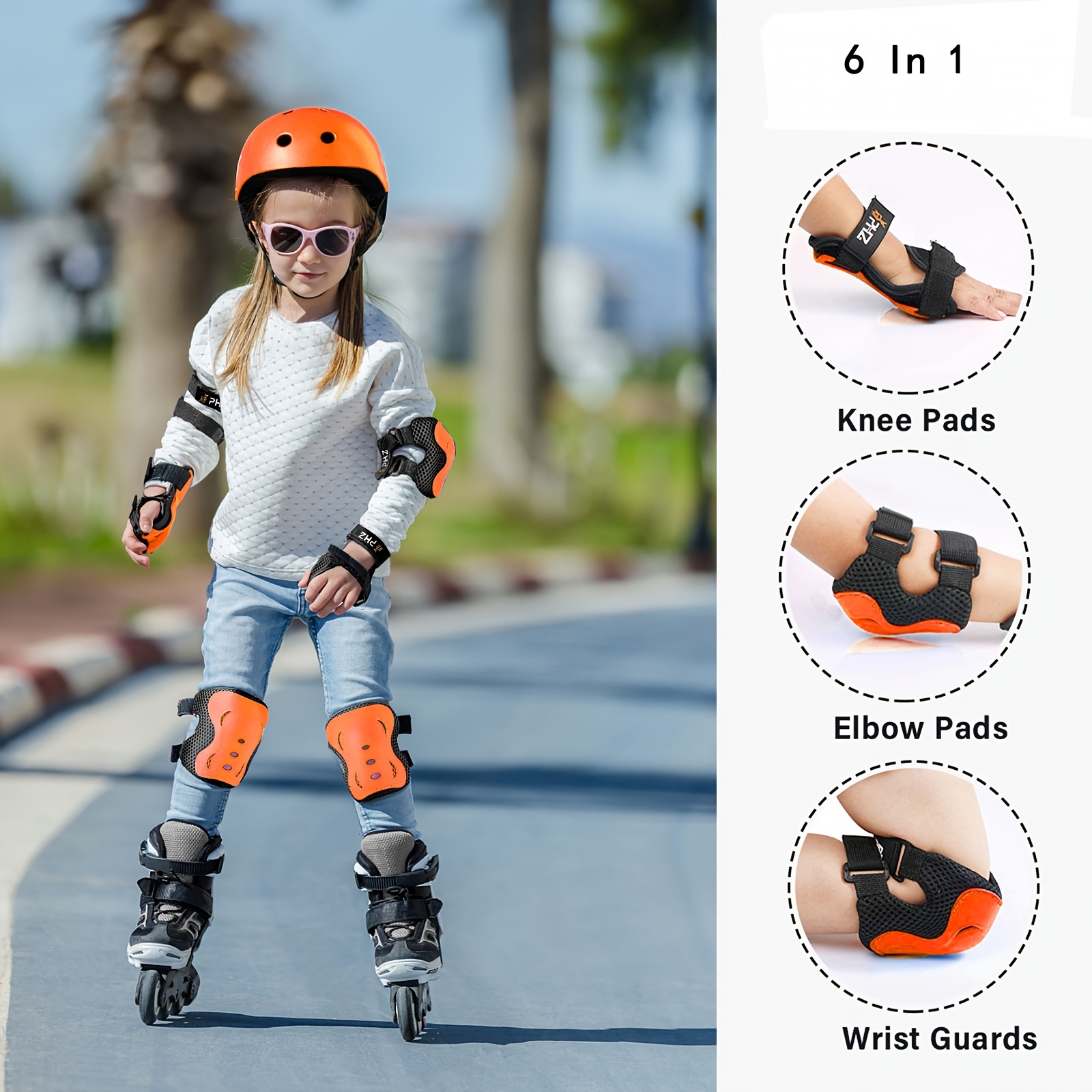 Kit protection roller (adulte, enfant) : genouillère, coudière