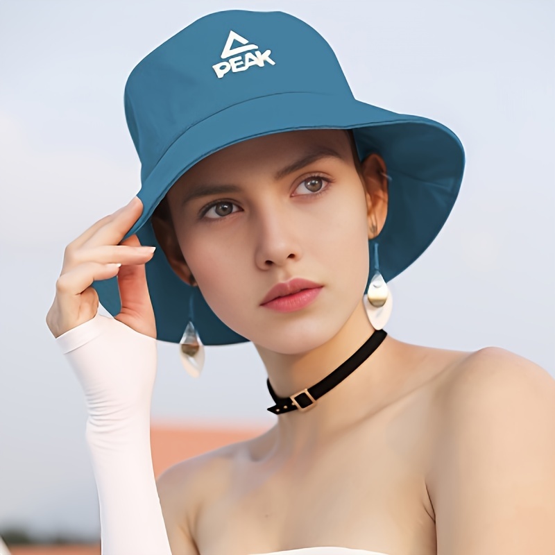 Gorro De Pescador Bordado Con Letras, Sombrero De Cubo Versátil De Moda Y  Protección Solar Para Mujeres - Temu Spain