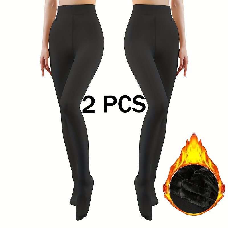  Winter Fleece Lined Tights For Women, High Waisted