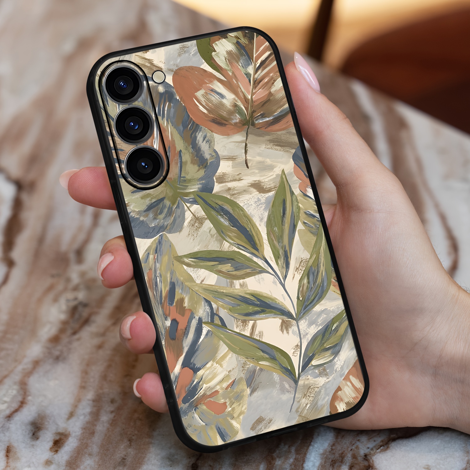 

Oil Painting Plant Leaf Pattern Suitable For Samsung Galaxy E S Fe Lite Utra Plus + 10 20 21 22 23 245g International Version Tpu Material Phone Case