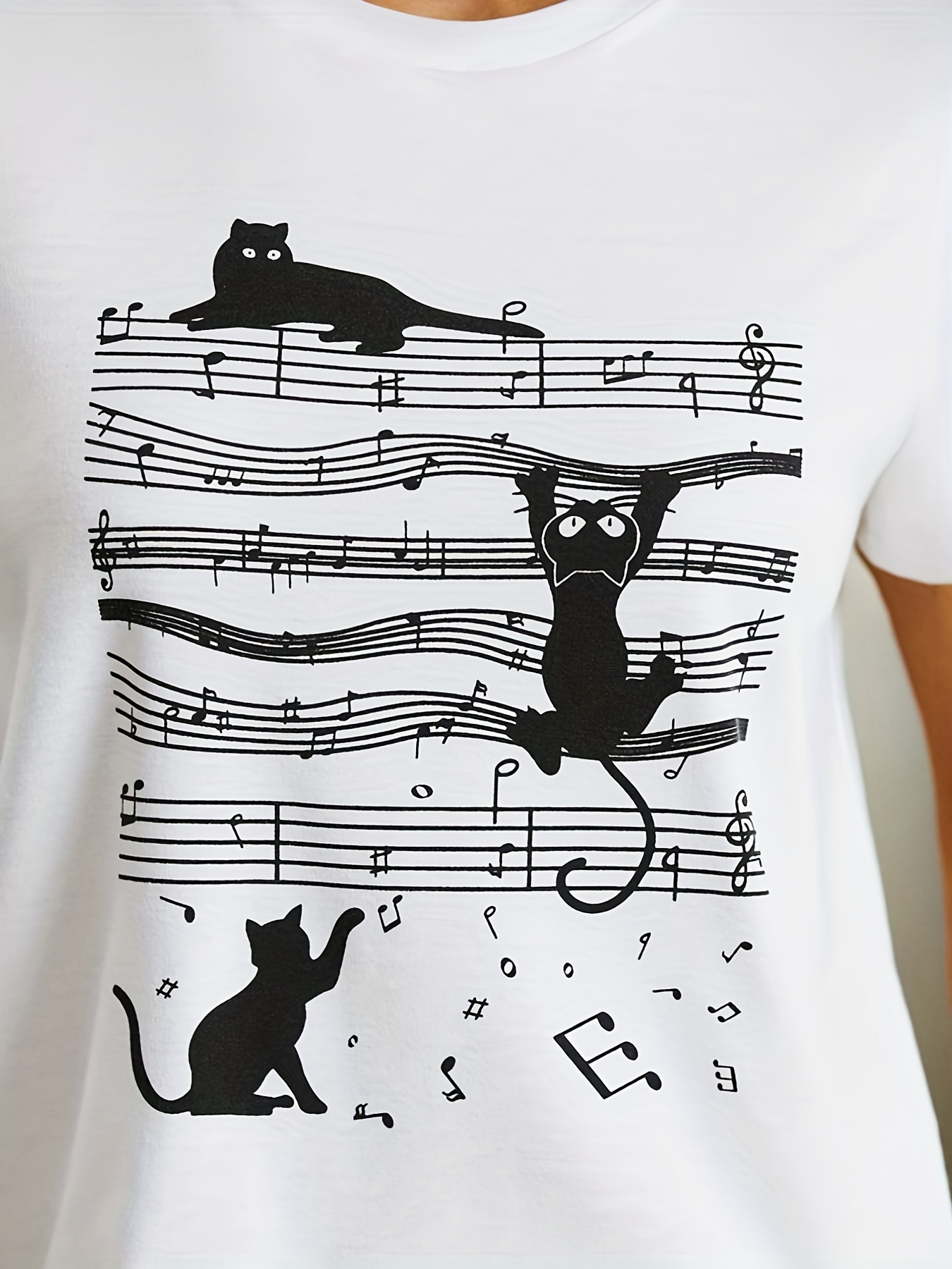 cat music t shirt