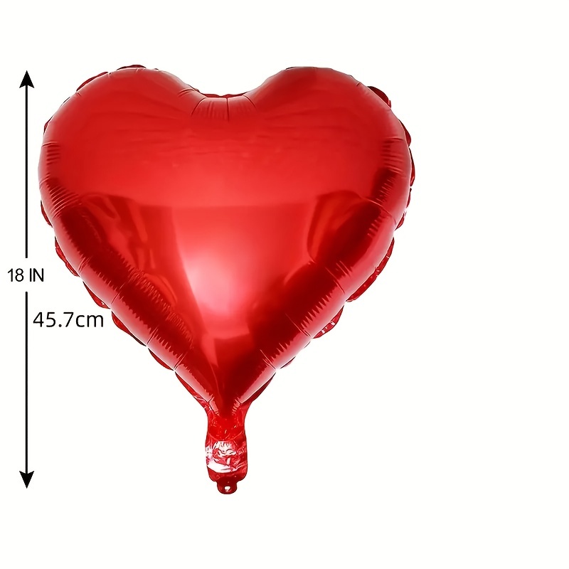 Globos corazon rojos decoración San Valentin