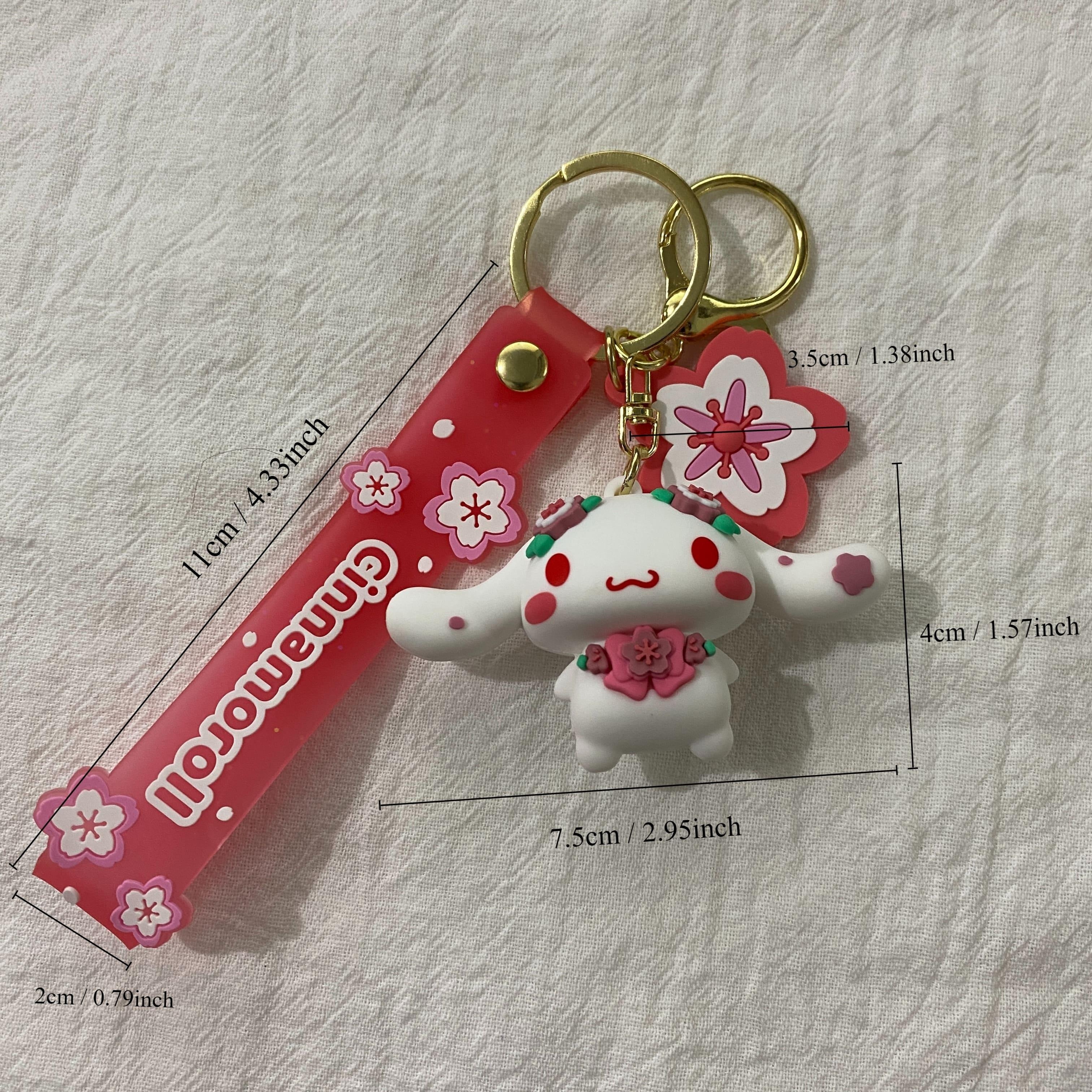 Lovely Big Eared Dog Cinnamoroll KeyChain Pendant Cartoon Animal