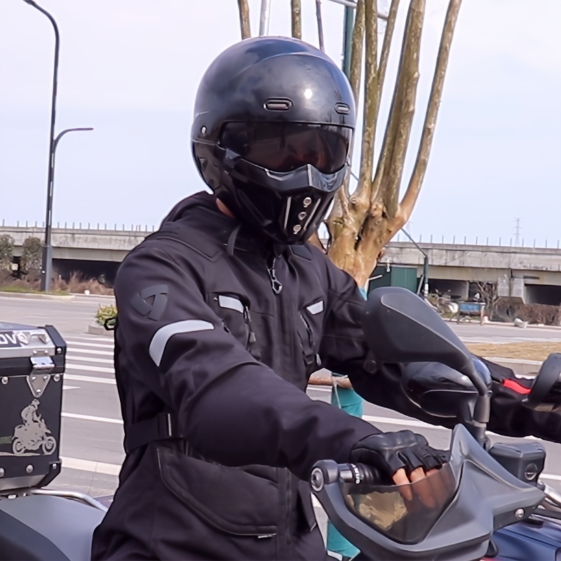 Open Face Full Face Motorcycle Helmet Scooter Casque Casco - Temu